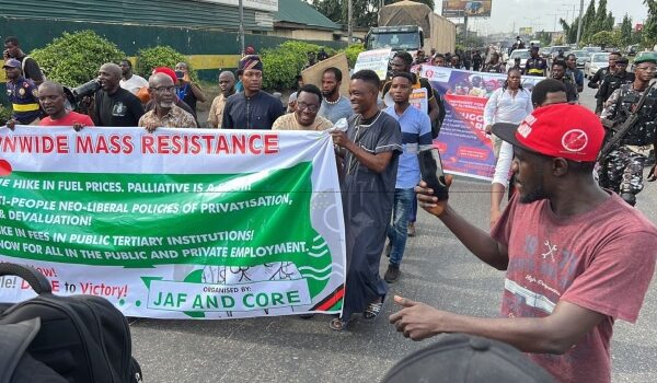CSOs Protest In Lagos Against High Cost Of Living