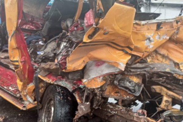 Tragic Crash: Speeding Vehicle Collides with Stationary Truck in Lagos